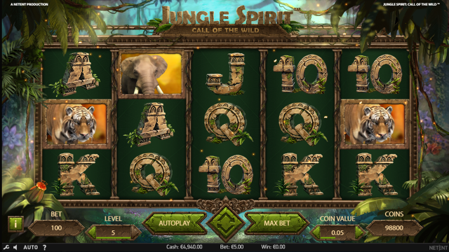 Характеристики слота Jungle Spirit: Call Of The Wild 6