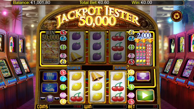 Игровой интерфейс Jackpot Jester 50 000 8
