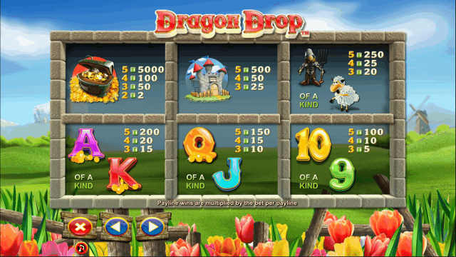 Бонусная игра Dragon Drop 9