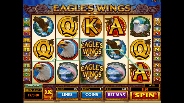 Бонусная игра Eagle's Wings 9
